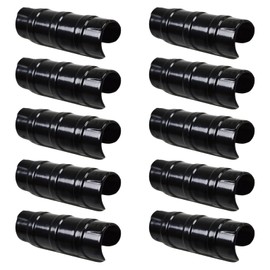 Samcos Holding Fixtures Greenhouse Accessories 10-Piece Set Clamp Clips Packer Pipe House Packer Reusable Garden Supplies Farm Vinyl House Greenhouse Banner Frame Shelter (25mm)