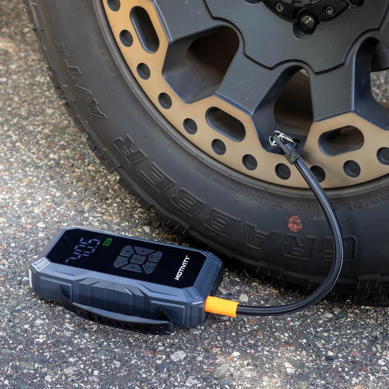 MOTIVITY 4-in-1 Portable Automotive Jump Starter with Air Compressor –