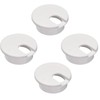 BRIIKPP 4pcs Cable Hole Cover Office Computer Desk Grommets 35mm
