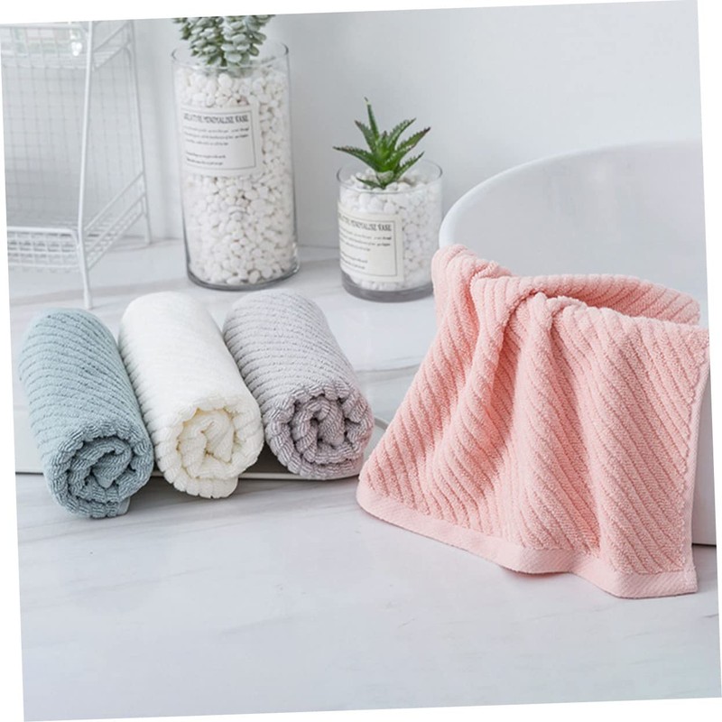 MERRYHAPY Supple Absorbent Face Towels 4 Pack Cloths for Home