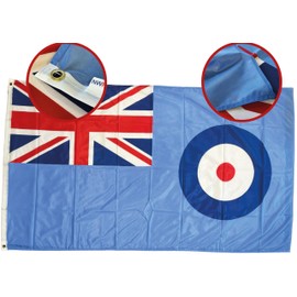 NWFlags Outdoor Heavy RAF Flag 5ft x 3ft 110d Knitted Polyester Suitable for Flagpoles…