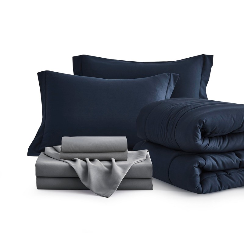 Maple&Stone Oversized Queen Comforter Sets 7 Pieces Bed in a