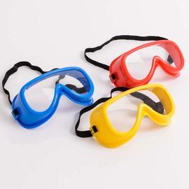 Eduk8 Children's Safety Science Goggles – Specs Glasses for Experiments at Home pack of 18 - mixed colours 3 4 5 6 Years Old +