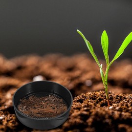 Toddmomy Sand Sifter Set, 3 Sets Plastic Outdoor Soil Sifter Round Soil Sifting Pan Mesh Screen Classifier for Small Gravel Soil Sand