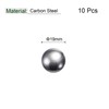 sourcing map 10 Pieces 19 mm Carbon Steel Storage Balls