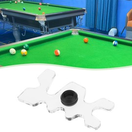 Be In Your Mind 1pc Clear Plastic Billiard Cue Bridge Head Pool Stick Holder 11.5 x 6.5 x 4.5 cm Acrylic Billiards Cue Rack for Snooker Nine Ball Club Billiard Pool Cue Accessory