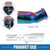 X AUTOHAUX Car Curved Exhaust Tip Pipe Heart Shape 2.36"