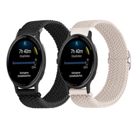 SUGARJAR Braided Bands Compatible with Garmin Vivoactive 5/Vivoactive 3/Luxe 42mm/HR,20mm Nylon Band for Garmin Venu/Venu 2Plus,Venu SQ/SQ2/SQ2 Music,Forerunner 55/245/245 Music/645