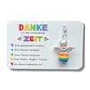 Kunterbunte Zeit Schutzengel Schlüsselanhänger DANKE Geschenk Abschied Erzieherin Kita Kindergarten