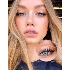 Goddvenus Lash Clusters Wispy Lashes Clusters Like Eyelashes Extension in Salon Natural DIY Cluster Eyelash Extensions for 5-7 days 9-16mm D Curl Fluffy DIY Individual Lashes (192pcs D Curl)