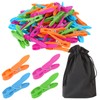 Clothes Pegs, Set of 60 Plastic Durable Feathers Clothes Pegs