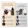 Black Hair Dye Shampoo 3 in 1, Shampoo para Canas