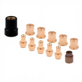 WeldingStop Plasma Electrode Tips Kit Compatible for Eastwood Versa-Cut 40 Cutter Torch 40Amps Trafimet CB50 Plasma Torch