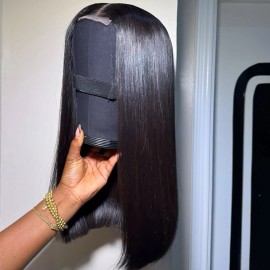 30 Inch HD Lace Closure Wig Straight Glueless Raw Vietnamese Hair Pre Plucked Natural Color Remy Human Thin Lace Frontal Wigsstyle: 1 wig Straight, color: Natural black, stretched length: 10 inches, Lace Size: HD 4*4 closure wig 180% density
