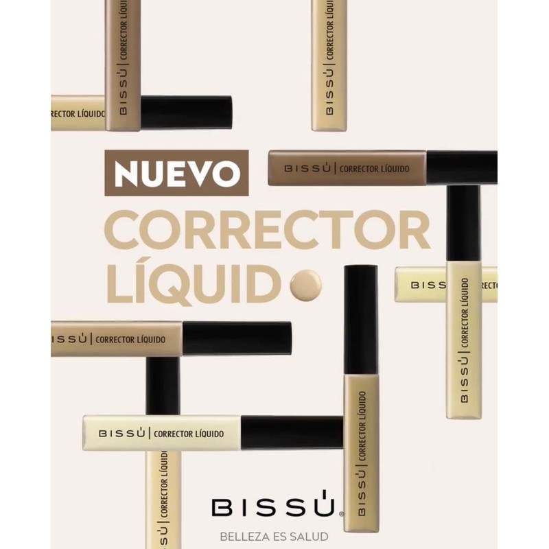 Bissú Nuevo Corrector Liquido Con Acido Hialurónico (01 Soleta)