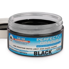 Flat Fox Screen Printing Opaque Water Based Fabric Inks (Black, 100g)…