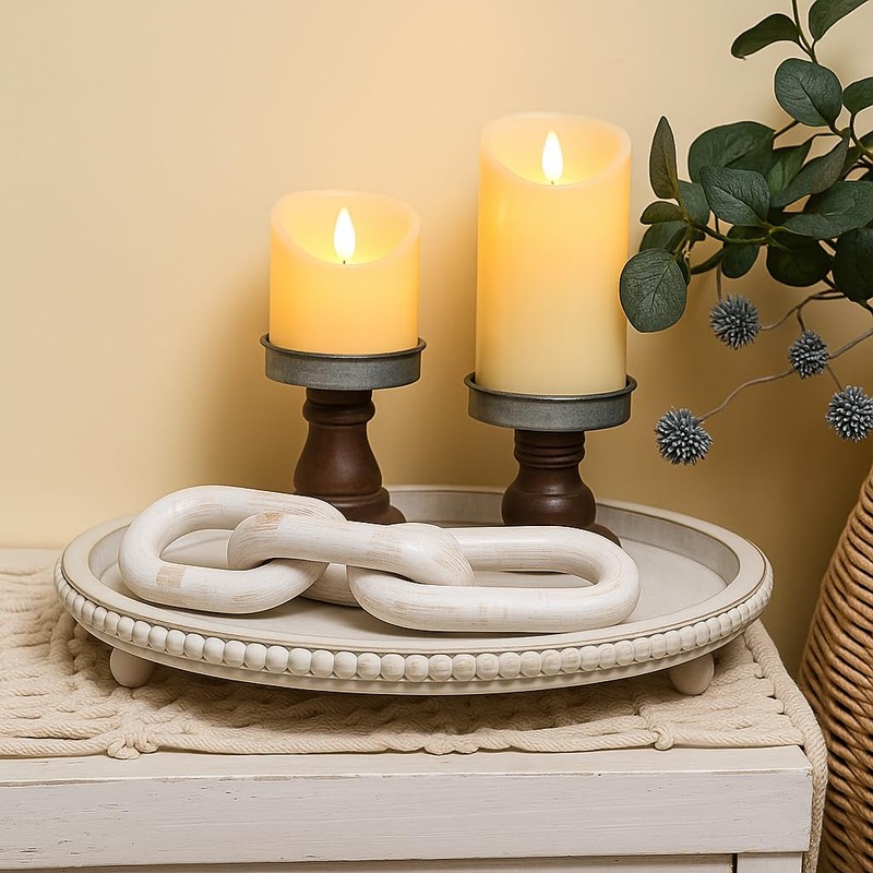 Lezonic Rechargeable Flickering Flameless Candles Battery Operated with Remote and
