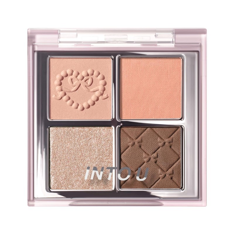 INTO U Eye Shadow Rotational Eyeshadow Palette 4 Colors Shiny