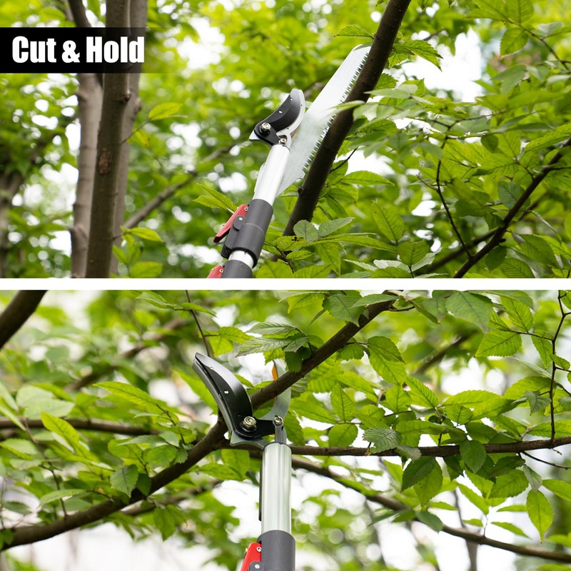 Heancare 4.6-10 Ft Tree Trimmers Long Handle Pruner with Long