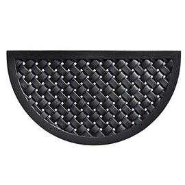 Calloway Mills AZ900072036HC Spencer Weave Rubber Doormat, 20" x 36", Black