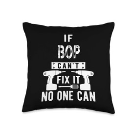 Unique Christmas Birthday Fathers Day Gifts Shop If Bop Can't Fix It No One Can Grandpa Throw Pillow, 16x16, Multicolor