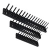 3PCS 1/4in 3/8in 1/2in Socket Holder Organizer Black Multifunctional Storage