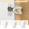 Onemake 20 Pack 1/2" Overlay Soft Close Cabinet Hinges, Clip-on