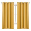Blackout Yellow Curtains 63 Inches Long for Girls Room Bedroom