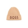 BOSS Big Logo Knit Hat, Iconic Camel, One Size