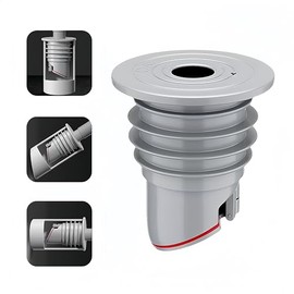 Washing Machine Drain Hose Seal, Anti-Odor Floor Drain Plug Sewer Pipe Seal Ring Sealing Cover, Washing Machine Sealing Plug (1, M: 45-50MM)