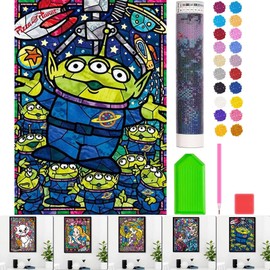 Pintura Diamante 5D, Juego de Pintura Diamante, Pintura Diamante Redondo, Arte Diamante Redondo Completo para Decoración de Pared de Hogar Relajante (E)