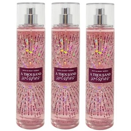 Bath and Body [3 Pack] FINE FRAGRANCE MIST 8 fl oz / 236 mL (Packaging may Vary) (A THOUSAND WISHES)