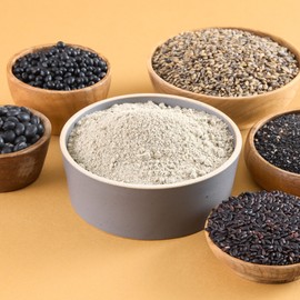 Ssarijae [Black Grain Misut Powder 300g] Black Bean Seonsik Black Sesame Meal Replacement Grain Shake / 싸리재 [ 검은곡식 미숫가루 300g ] 검은콩선식 흑임자 식사대용 곡물쉐이크