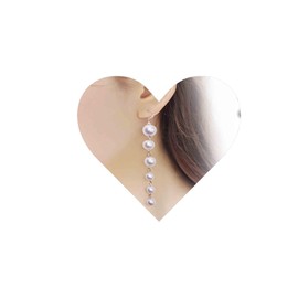 Yheakne Boho Pearl Drop Dangle Earring Gold Tassel Pearl Earrings Long Pearl Chain Earrings Vintage Drop Earrings Jewelry for Women and Girls