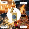 Electric Lighter with Clock Dial LED Power Display Plasma Dragon
