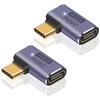 Poyiccot USB C Angle Adapter 240W, USB C Extension Connector,