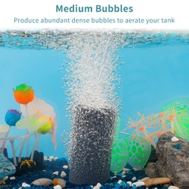 Pawfly 2 PCS Large Air Stones Cylinder, 4 x 2 Inch Aerator Bubble Diffuser for Ponds, Aquarium or Fish Tank