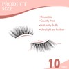 ELNX Half Lashes, 10 Pairs Natural Cat Eye Lashes Half