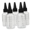Gadpiparty 5pcs Plastic Craft Bottles with Graduated Scale Squeeze Mixing
