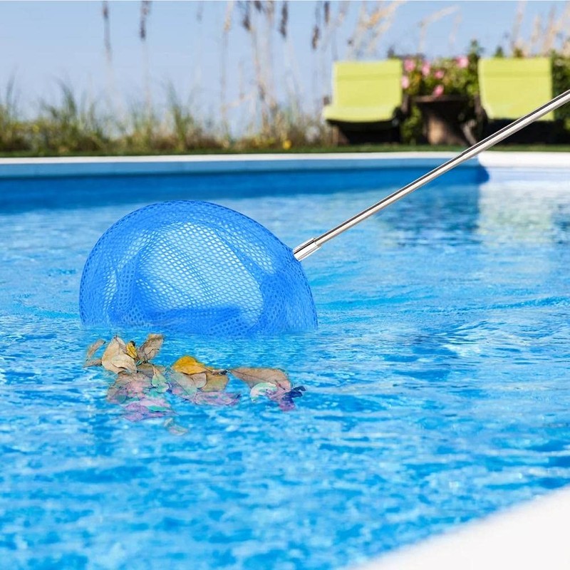 Zerodis Pool Skimmer Net, Hand Leaf Skimmer Net with Telescopic