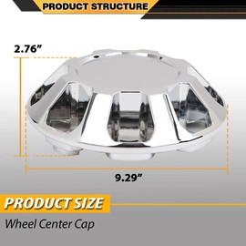 CNNELL 4Pcs Wheel Center Caps Hubcaps 8 Lug Compatible with GMC Sierra 2500HD 3500HD 2015-2020 Wheel Rim Chrome 22909152