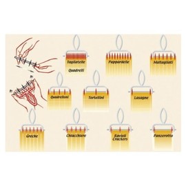 ZASEVES Speedy Pasta Cutter, Silber, 80 Stück