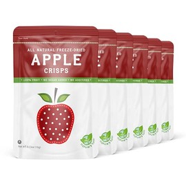 Nature’s Turn Freeze-Dried Fruit Snacks - Apple - Perfect For School Lunches or an On-The-Go Snack - No Sugar Added, Non GMO, Gluten Free, Nothing Artificial (0.53oz) 6-Pack