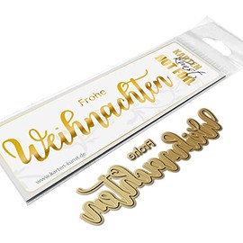 Hot Foil Plate Stamp Words & Sayings German Card Art kk-HF011 - Giant Christmas