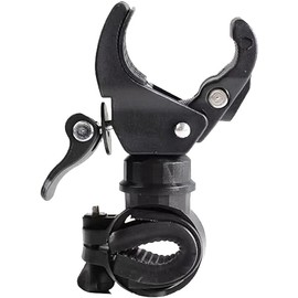 QJLDMaingo Secure Bicycle Flashlight Mount Universal 360° Rotating Light Holder Bicycle Flashlight Mount Bike Torch Clamp for LED Lamps