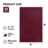 S SATC 6”×9” Maroon Scuff Pads, Pack of 20 Automotive