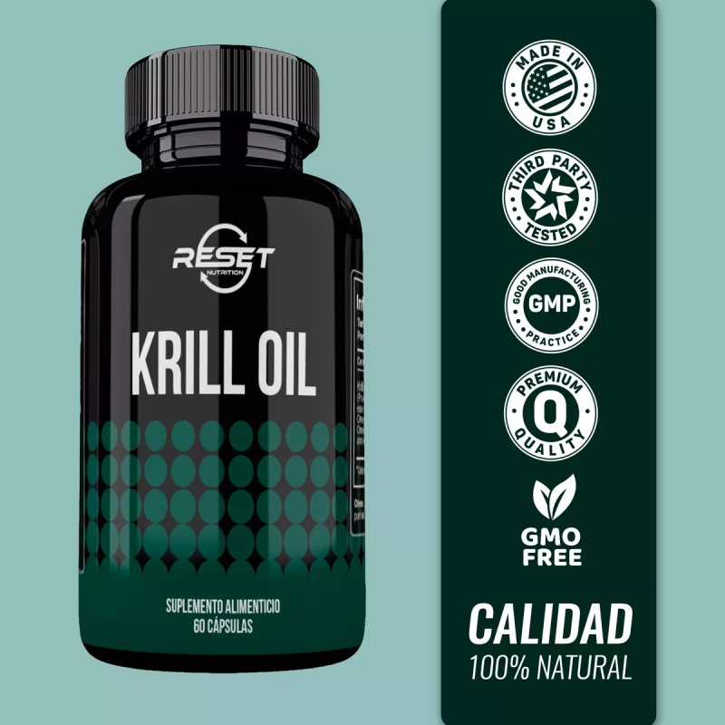 Reset Nutrition Krill Oil Omega 3 6 9 Plus 60