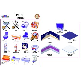 WebkinzSpace  theme items, you pick 6 items