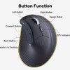 JOMAA Ergonomic Wireless Bluetooth Vertical Silent Mouse, Rechargeable with Backlight
