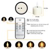 Rechargeable Tea Lights Flameless Candles with Remote Timer Coated with